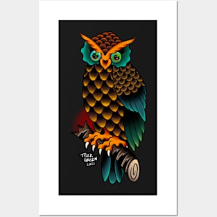 Inked Owl Posters and Art